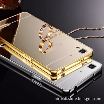 2016 Fashion new idea for oppo r9 mirror case,for oppo r9 metal case,for oppo r9 bumper case